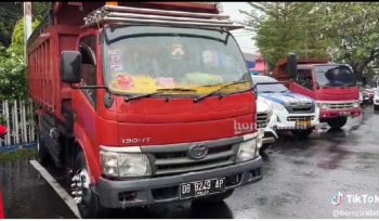 Mobil penyedot solar milik Mami yang disita Polda Sulut beberapa waktu yang lalu 