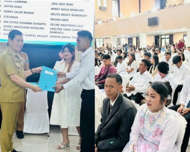 
					Cinta Disahkan Negara: 125 Pasangan Sulut Resmi Menikah di Gubernuran