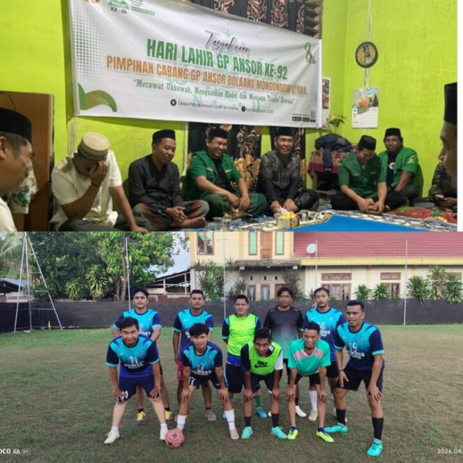 
					Harlah ke-92 Gerakan Pemuda Ansor Bolmut: Dari Lapangan Mini Soccer hingga Konsolidasi Kader